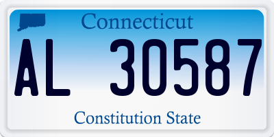 CT license plate AL30587