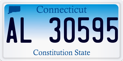 CT license plate AL30595