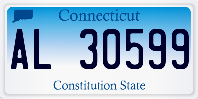 CT license plate AL30599