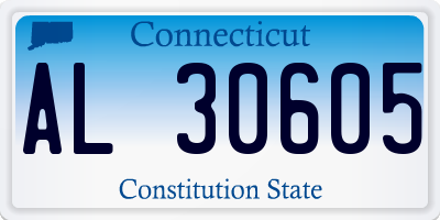 CT license plate AL30605