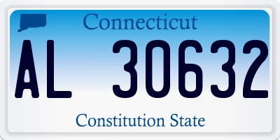 CT license plate AL30632