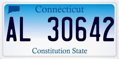 CT license plate AL30642