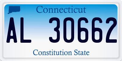 CT license plate AL30662