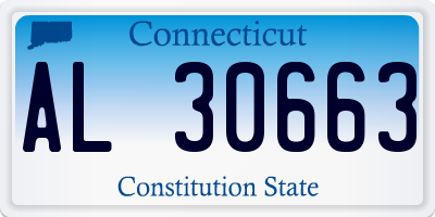 CT license plate AL30663