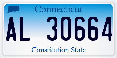 CT license plate AL30664
