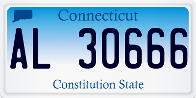 CT license plate AL30666