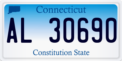 CT license plate AL30690