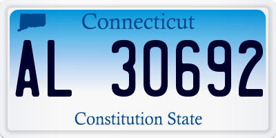 CT license plate AL30692