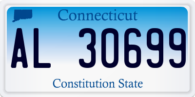 CT license plate AL30699