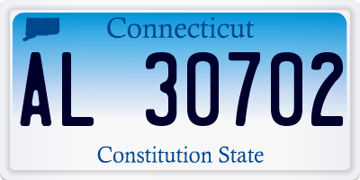 CT license plate AL30702