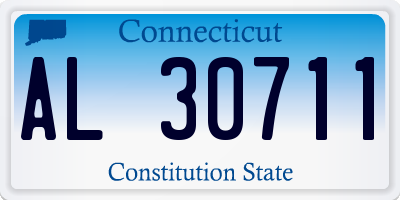 CT license plate AL30711