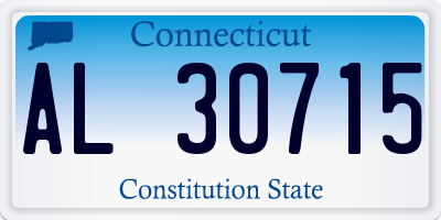 CT license plate AL30715