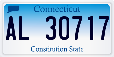 CT license plate AL30717