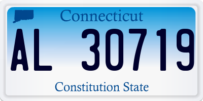 CT license plate AL30719