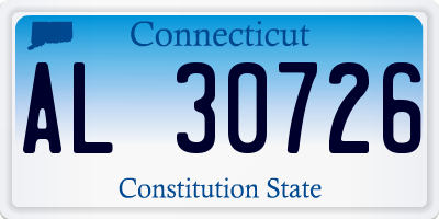 CT license plate AL30726