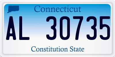 CT license plate AL30735