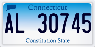 CT license plate AL30745