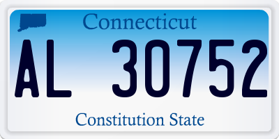 CT license plate AL30752