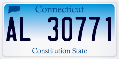 CT license plate AL30771