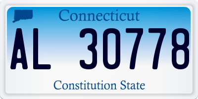CT license plate AL30778