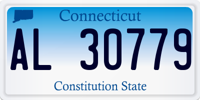 CT license plate AL30779