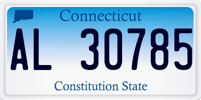 CT license plate AL30785
