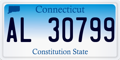 CT license plate AL30799