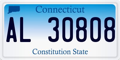 CT license plate AL30808