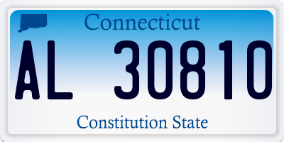 CT license plate AL30810