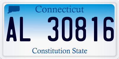 CT license plate AL30816