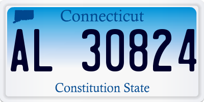 CT license plate AL30824