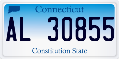 CT license plate AL30855