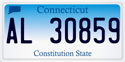 CT license plate AL30859