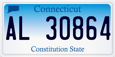 CT license plate AL30864
