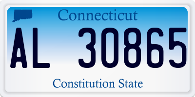 CT license plate AL30865