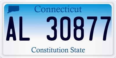 CT license plate AL30877