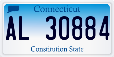 CT license plate AL30884