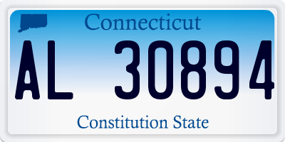 CT license plate AL30894