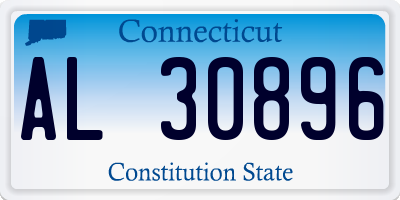 CT license plate AL30896