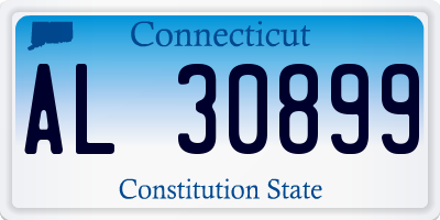 CT license plate AL30899