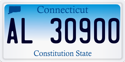 CT license plate AL30900