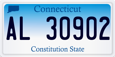 CT license plate AL30902