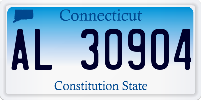 CT license plate AL30904