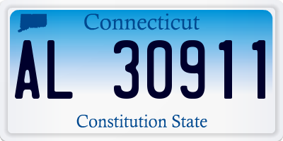 CT license plate AL30911