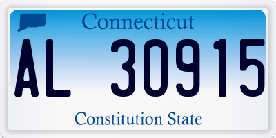 CT license plate AL30915