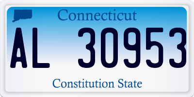 CT license plate AL30953