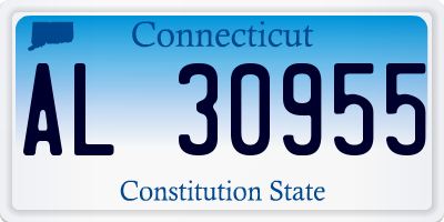 CT license plate AL30955