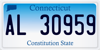 CT license plate AL30959