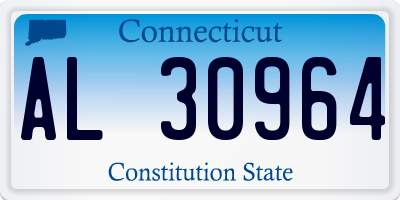 CT license plate AL30964