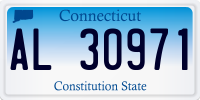 CT license plate AL30971